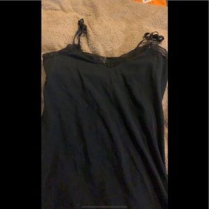 Black tank top